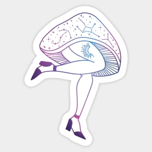 Mushroom lady Sticker